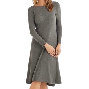 Vetta Capsule The Wrap Sweater Duster Dress Gray Size Small